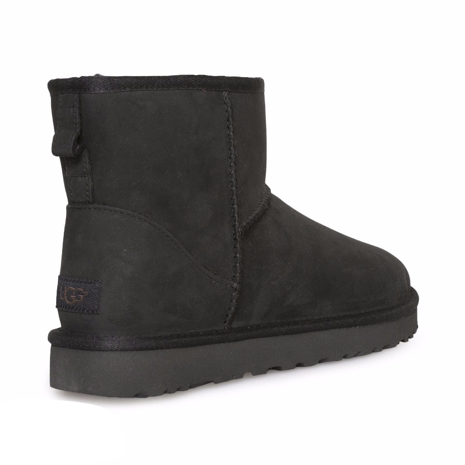 UGG Classic Mini Leather Black Boots