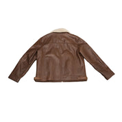 UGG Aviator Leather Jacket Espresso