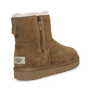 UGG Classic Mini Double Zip Chestnut Boots - Women's