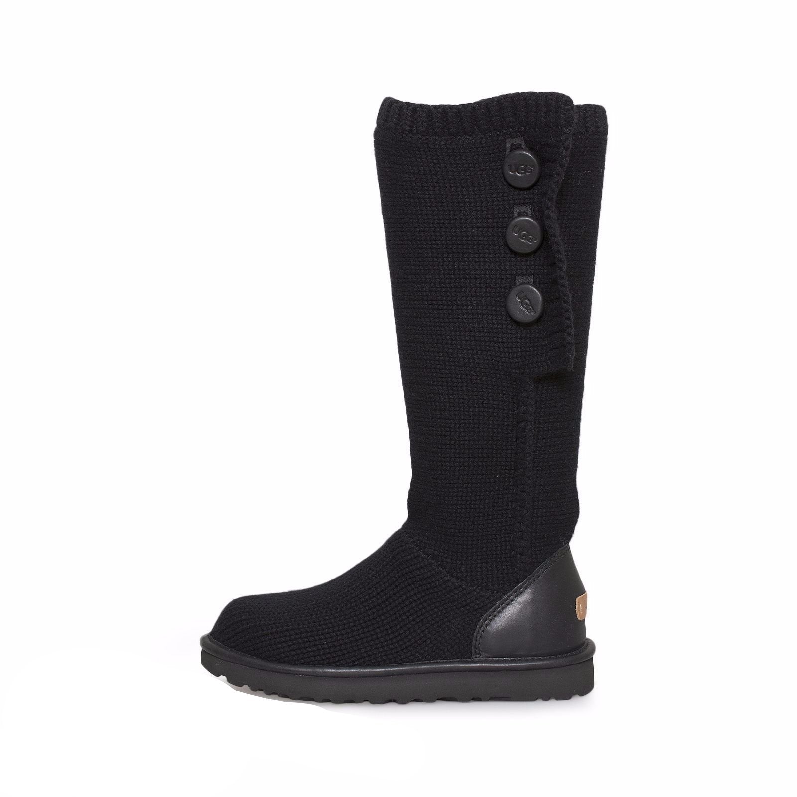 UGG Classic Cardy Cashmere Black Boots