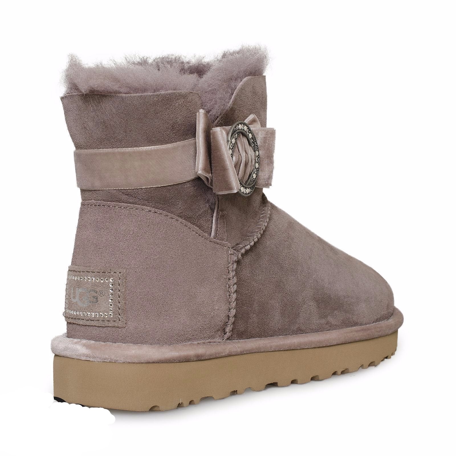 UGG Karlie Brooch Stormy Grey Boots