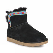 UGG Rosamaria Embroidery Black Boots