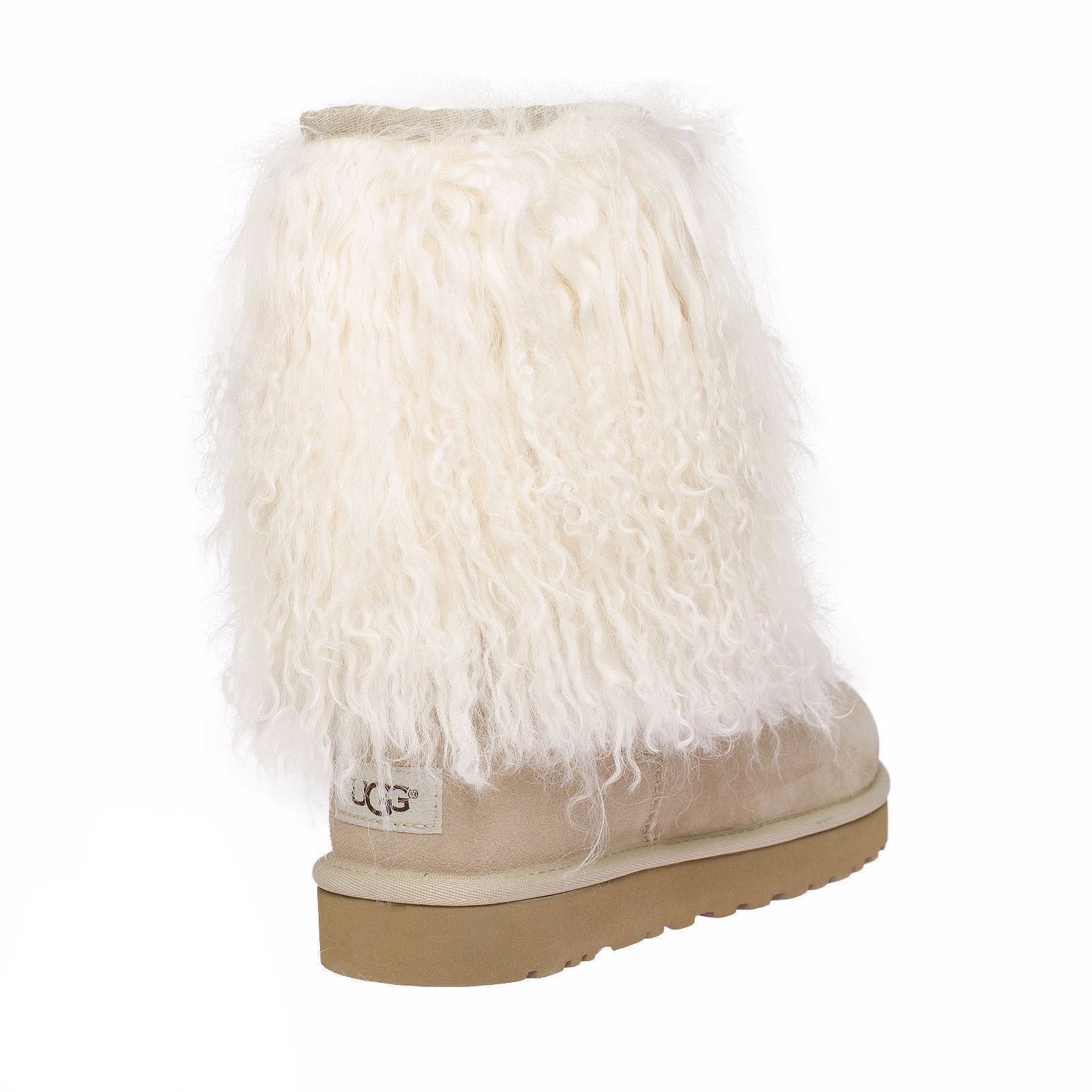 UGG Short Sheepskin Cuff Sand Boots