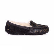 UGG Ansley Exotic Velvet Black Slippers