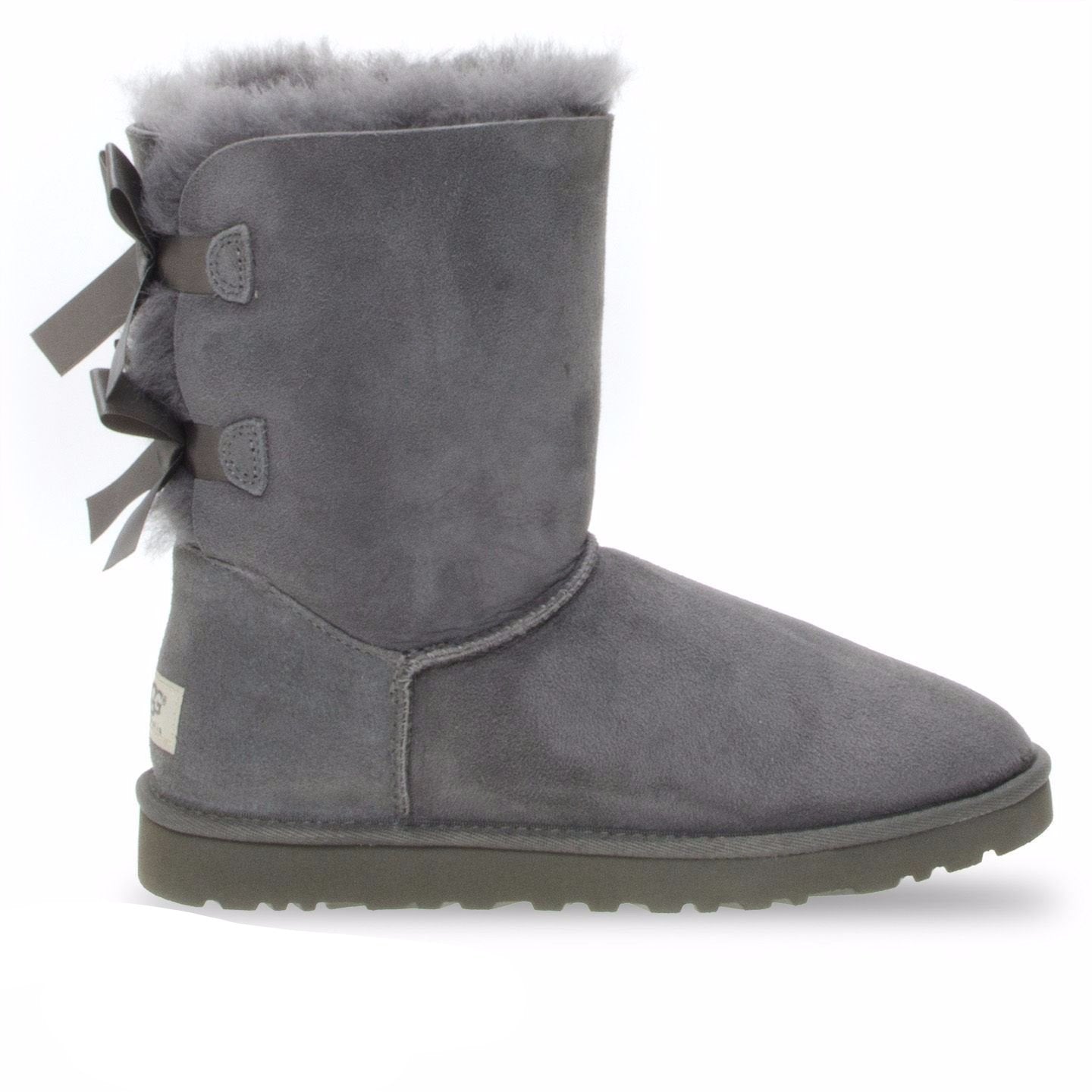 UGG Bailey Bow Grey Boots - Toddler