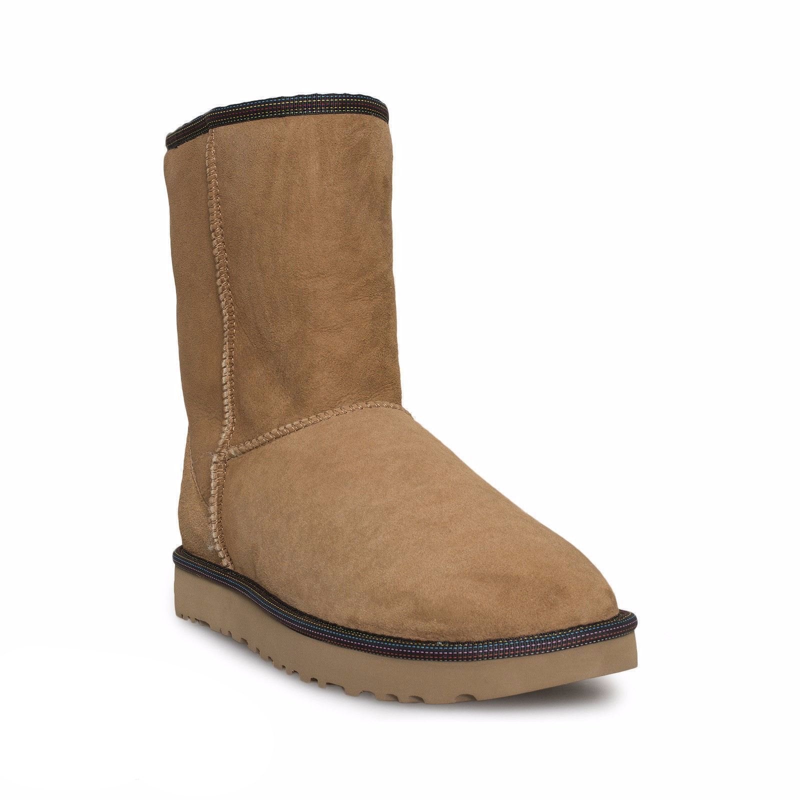 UGG Classic Short Weave Chestnut Boots