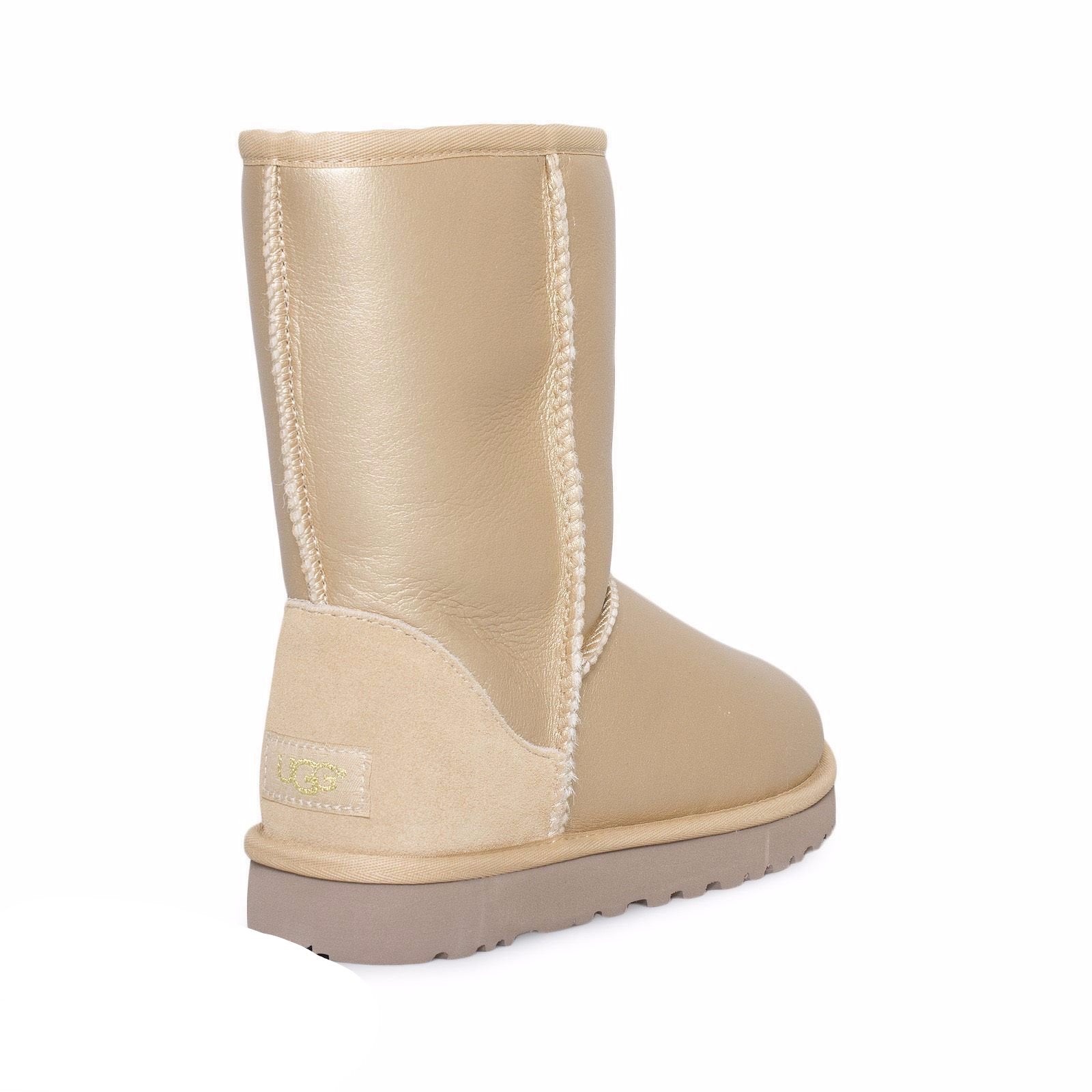 UGG Classic Short Metallic Gold Boots