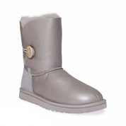 UGG Bailey Button Metallic Graphite Boots