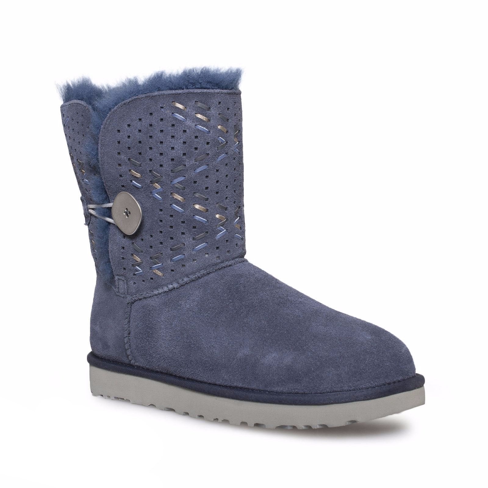 UGG Bailey Button Tehuano Navy Boots