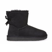 UGG Mini Bailey Bow II Black Boots - Youth