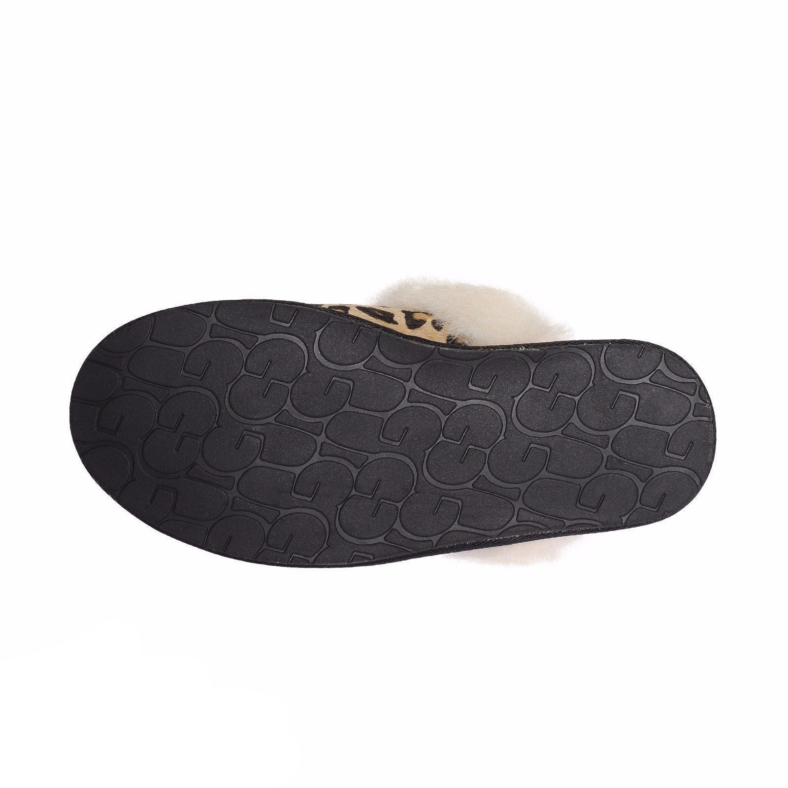 UGG Scuffette II Calf Hair Leopard Slippers