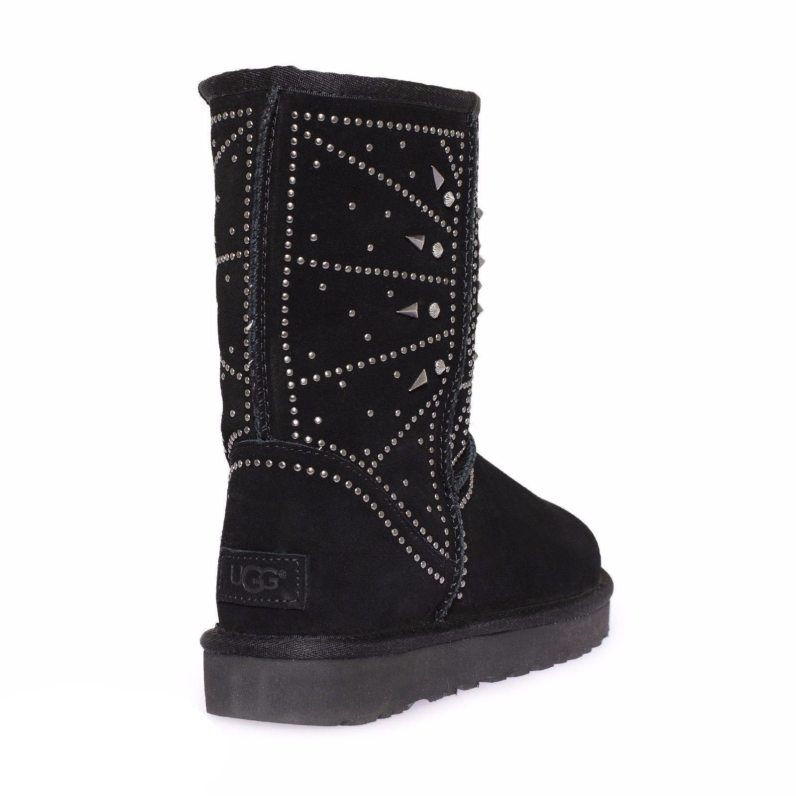 UGG Fiore Deco Studs Black Boots