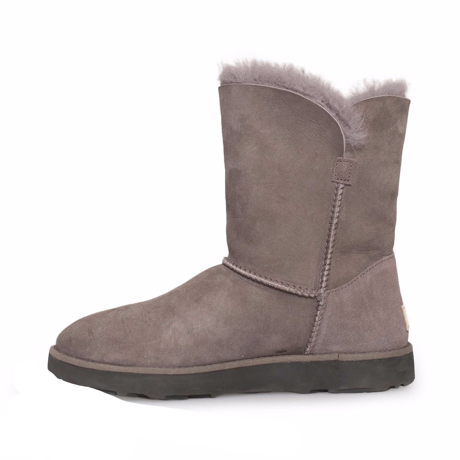 UGG Classic Cuff Short Stormy Grey Boots