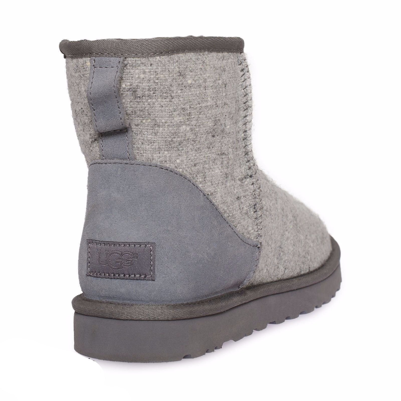 UGG Classic Mini Woolrich Donegal Grey Boots