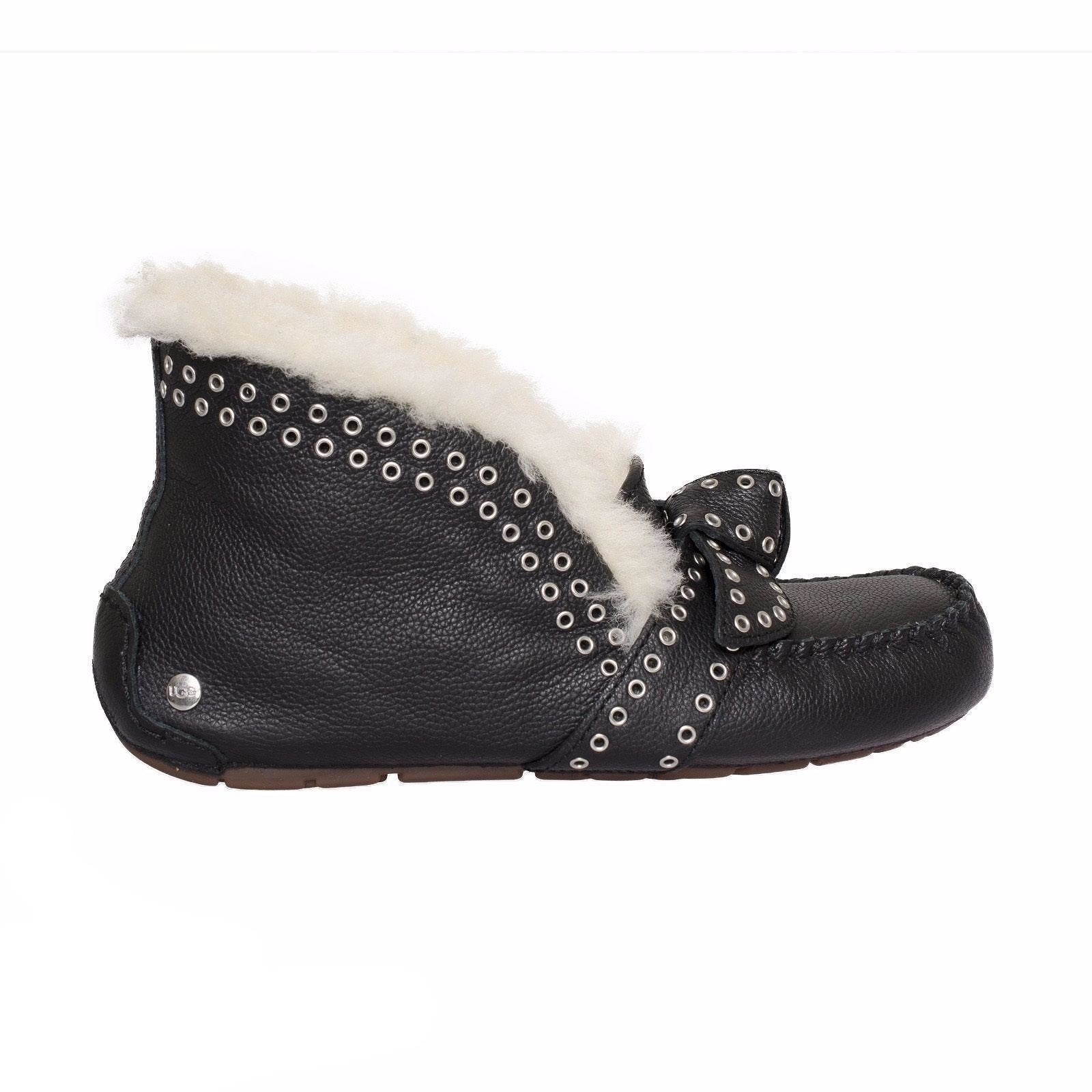 UGG Poler Black Slippers