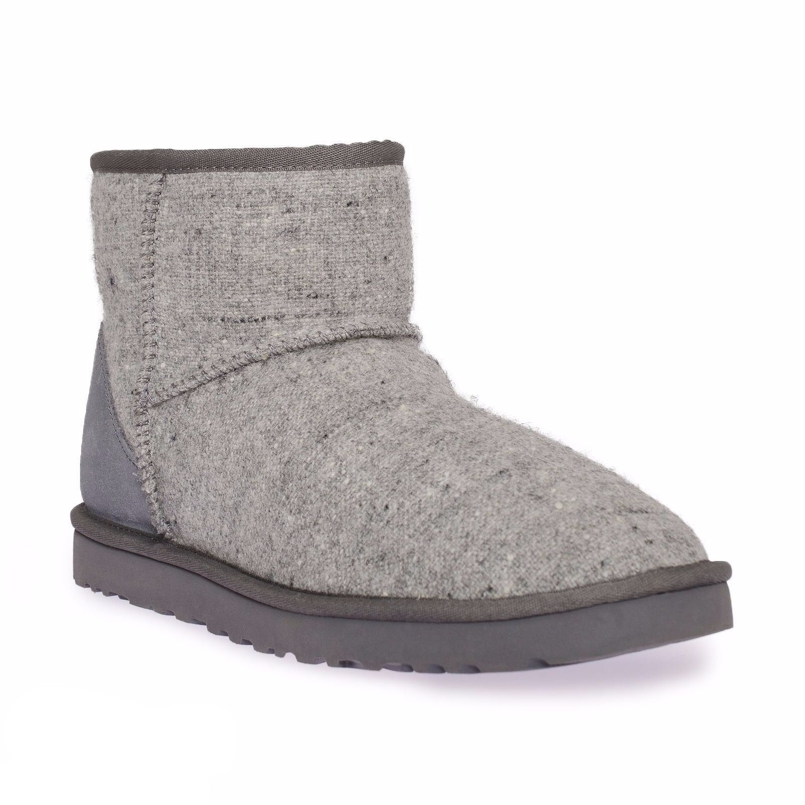 UGG Classic Mini Woolrich Donegal Grey Boots