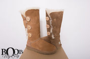 UGG Bailey Button Triplet Chestnut Boots