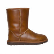 UGG Classic Short Leather Chestnut Boots