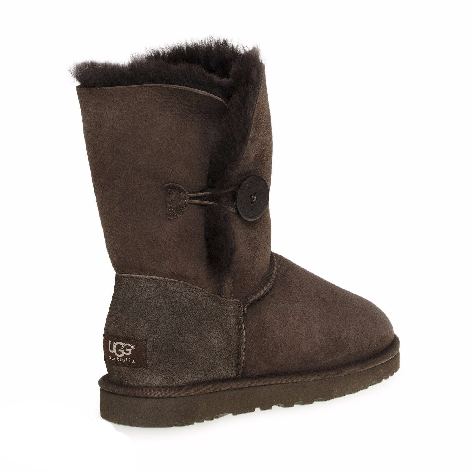 UGG Bailey Button Chocolate Boots