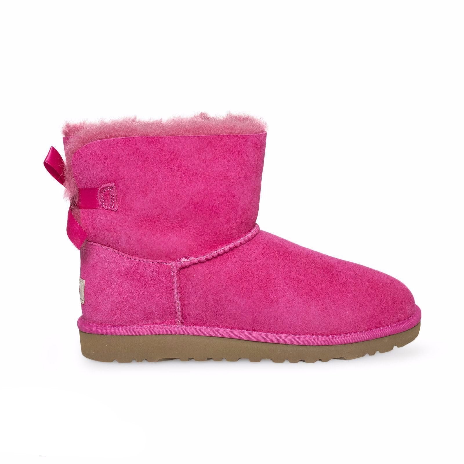 UGG Bailey Bow Mini Cerise Pink Boots