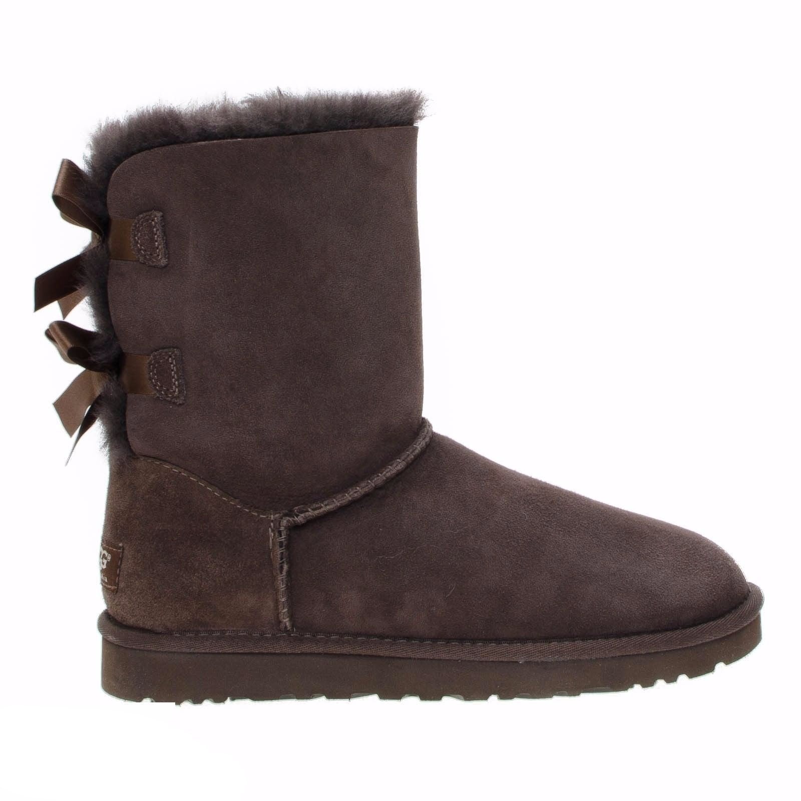 UGG Bailey Bow Chocolate Boots