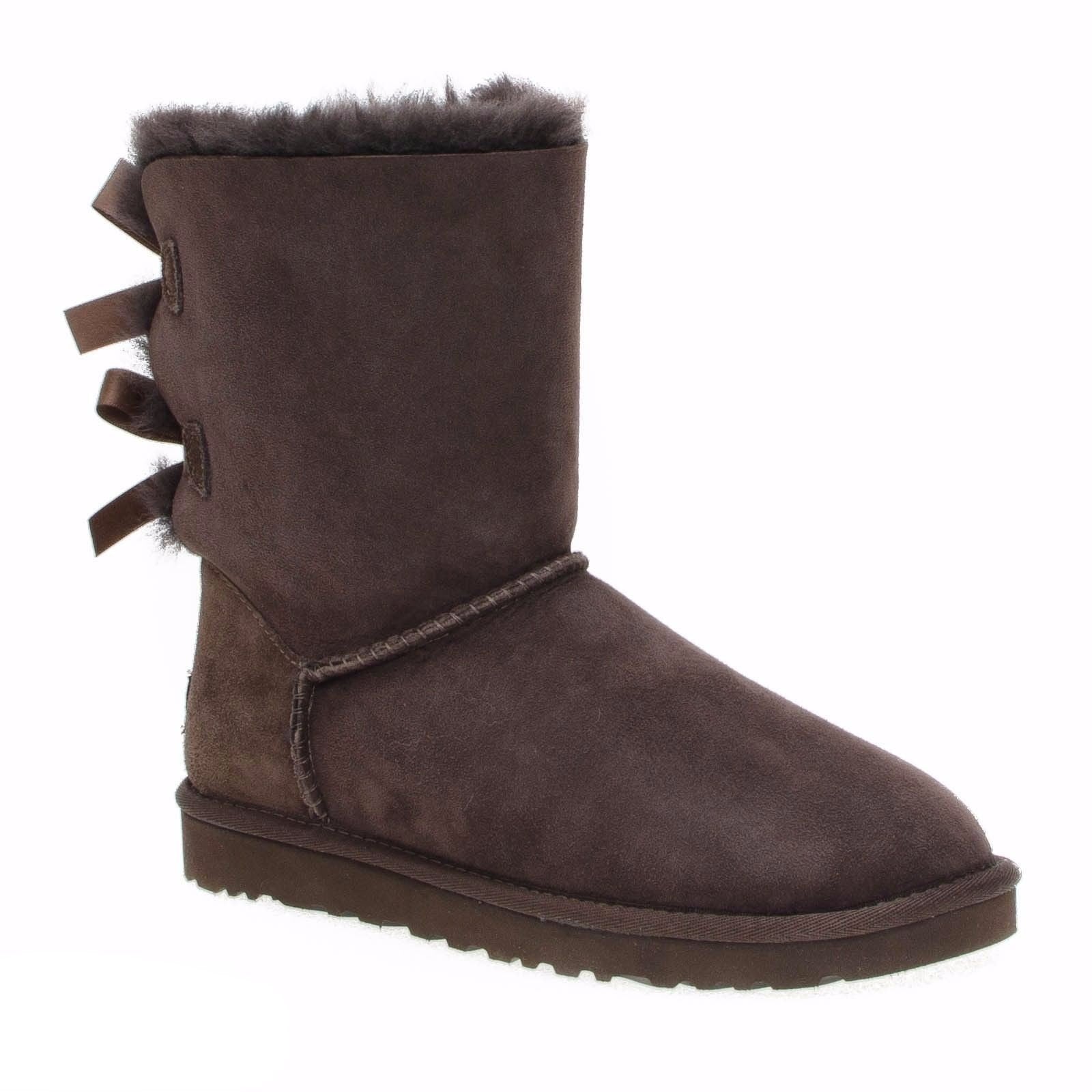 UGG Bailey Bow Chocolate Boots