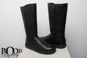 UGG Abree II Tall Leather Nero Boots