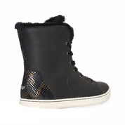 UGG Croft Exotic Velvet Black Sneakers