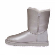 UGG Bailey Button Metallic Graphite Boots