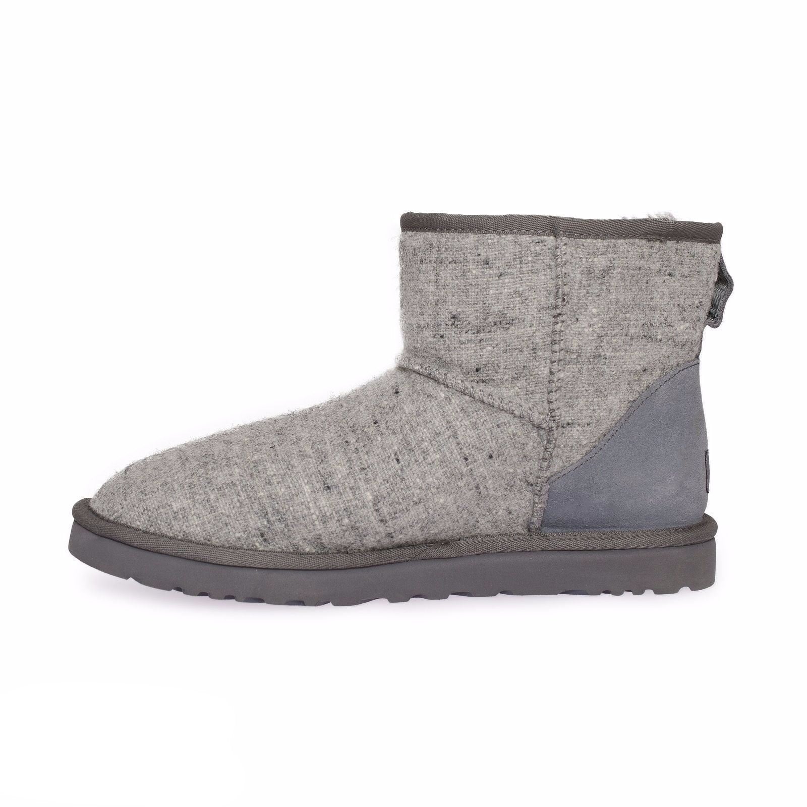 UGG Classic Mini Woolrich Donegal Grey Boots