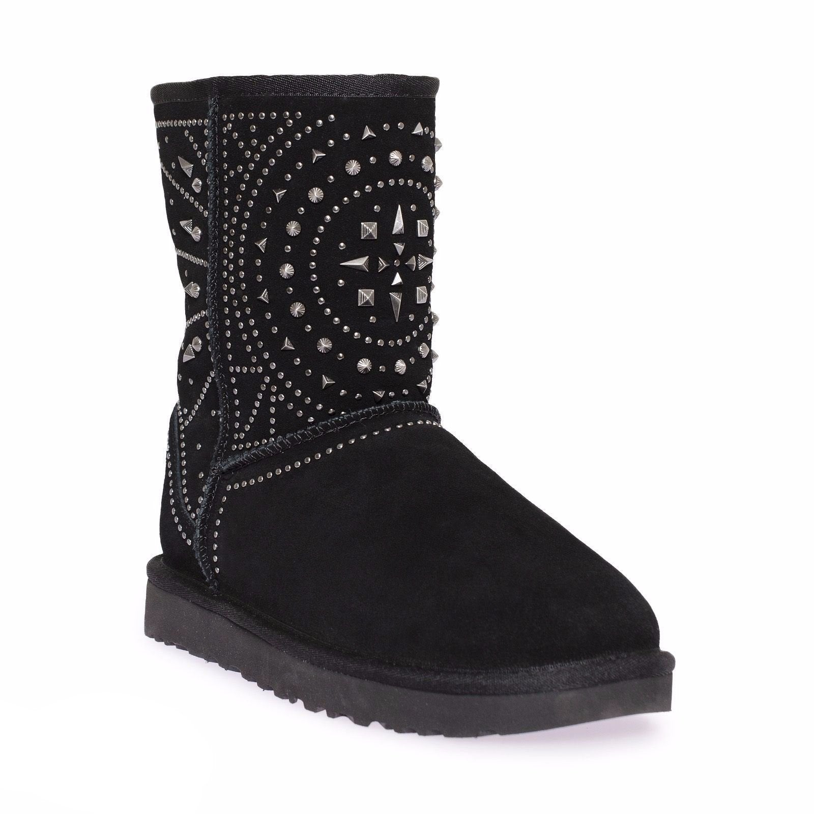 UGG Fiore Deco Studs Black Boots