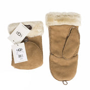 UGG Shearling Flip Mittens Chestnut