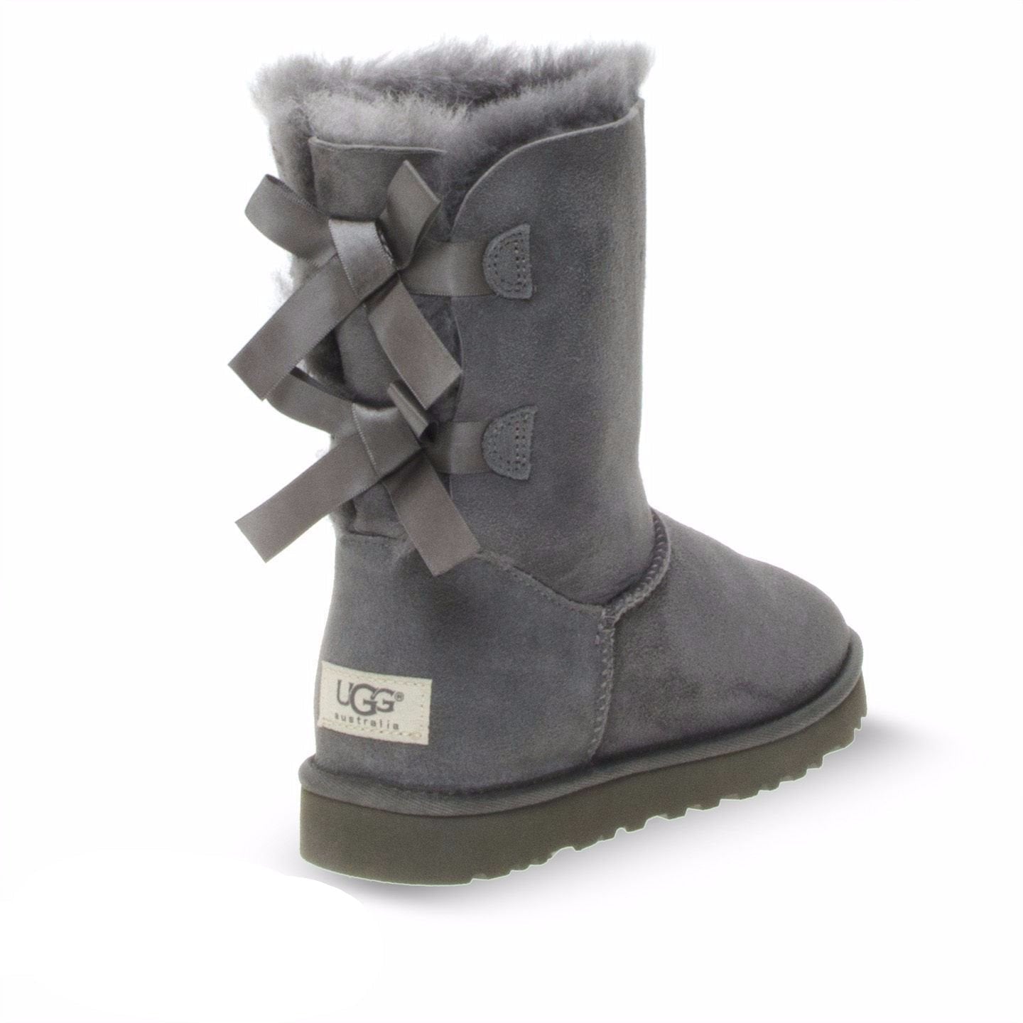 UGG Bailey Bow Grey Boots - Youth