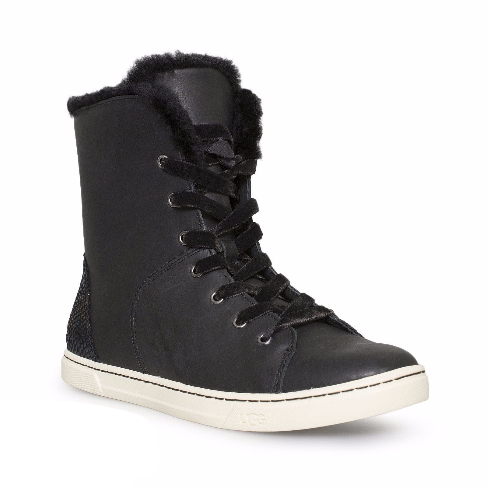 UGG Croft Exotic Velvet Black Sneakers