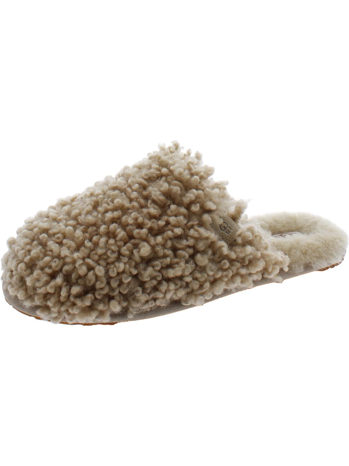 Womens Lamb Slip on Slingback Slippers