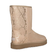 UGG Classic Short Metallic Snake Gold boots - Women's