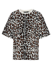 Dolce & Gabbana Animal Print Logo Plaque T-Shirt