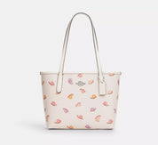 Coach Small City Tote With Snail Print