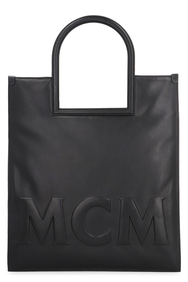 Mcm Aren Leather Tote