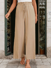 Perfee Frill Wide Leg Pants