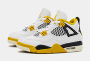 Air Jordan 4 Retro Vivid Sulfur Womens Lifestyle Shoes (White/Coconut Milk/Vivid Sulfur)