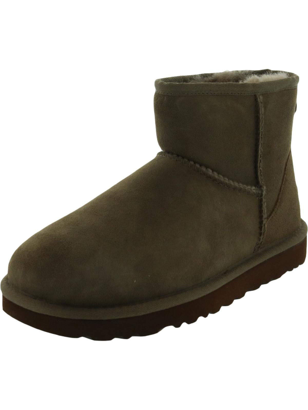 Classic Mini II Womens Suede Cold Weather Shearling Boots