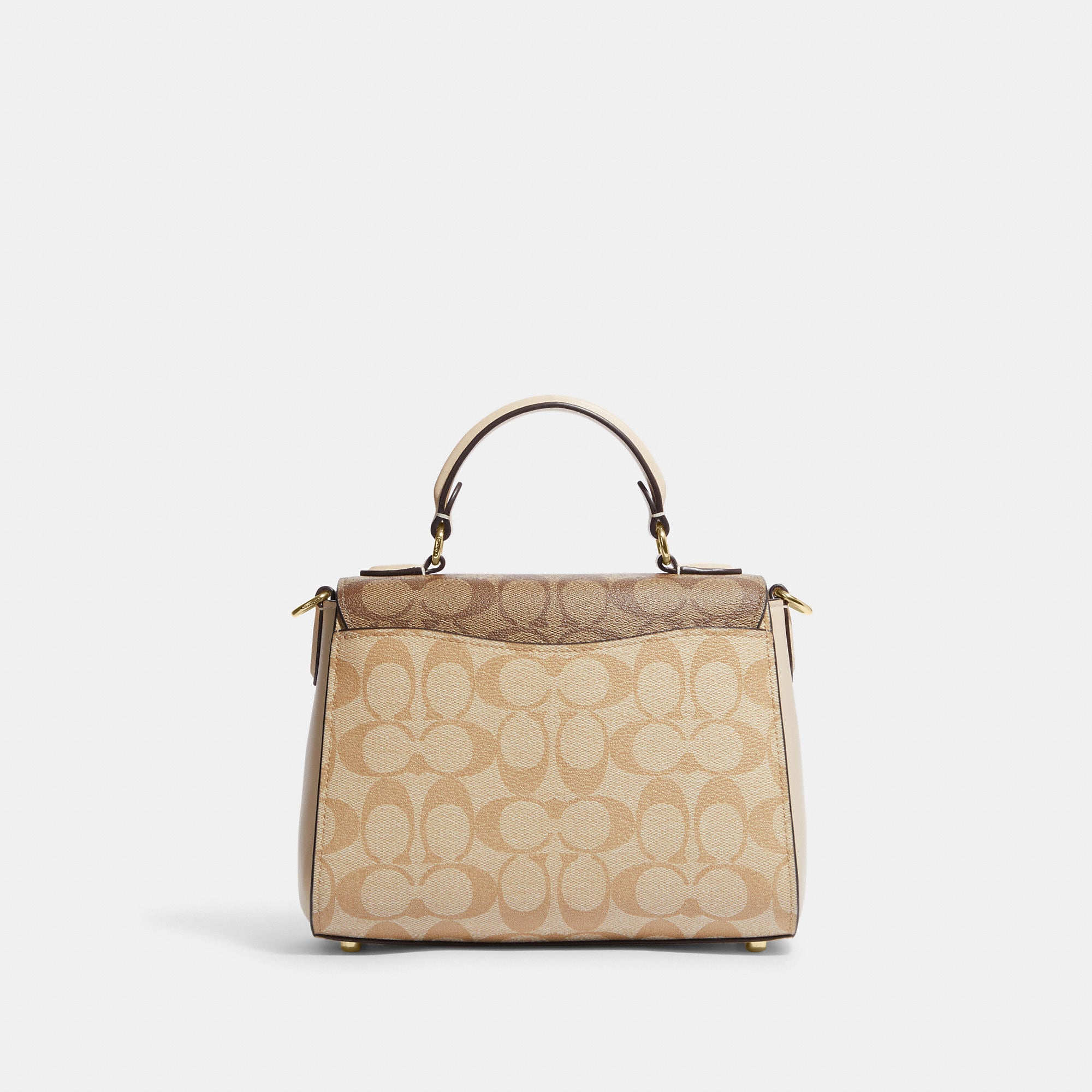 Coach Outlet Morgan Top Handle Satchel In Blocked Signature Canvas