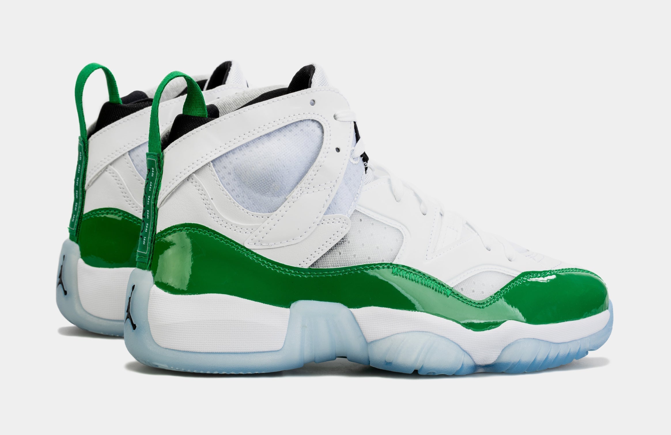 Jumpman Two Trey Mens Basketball Shoes (White/Green)