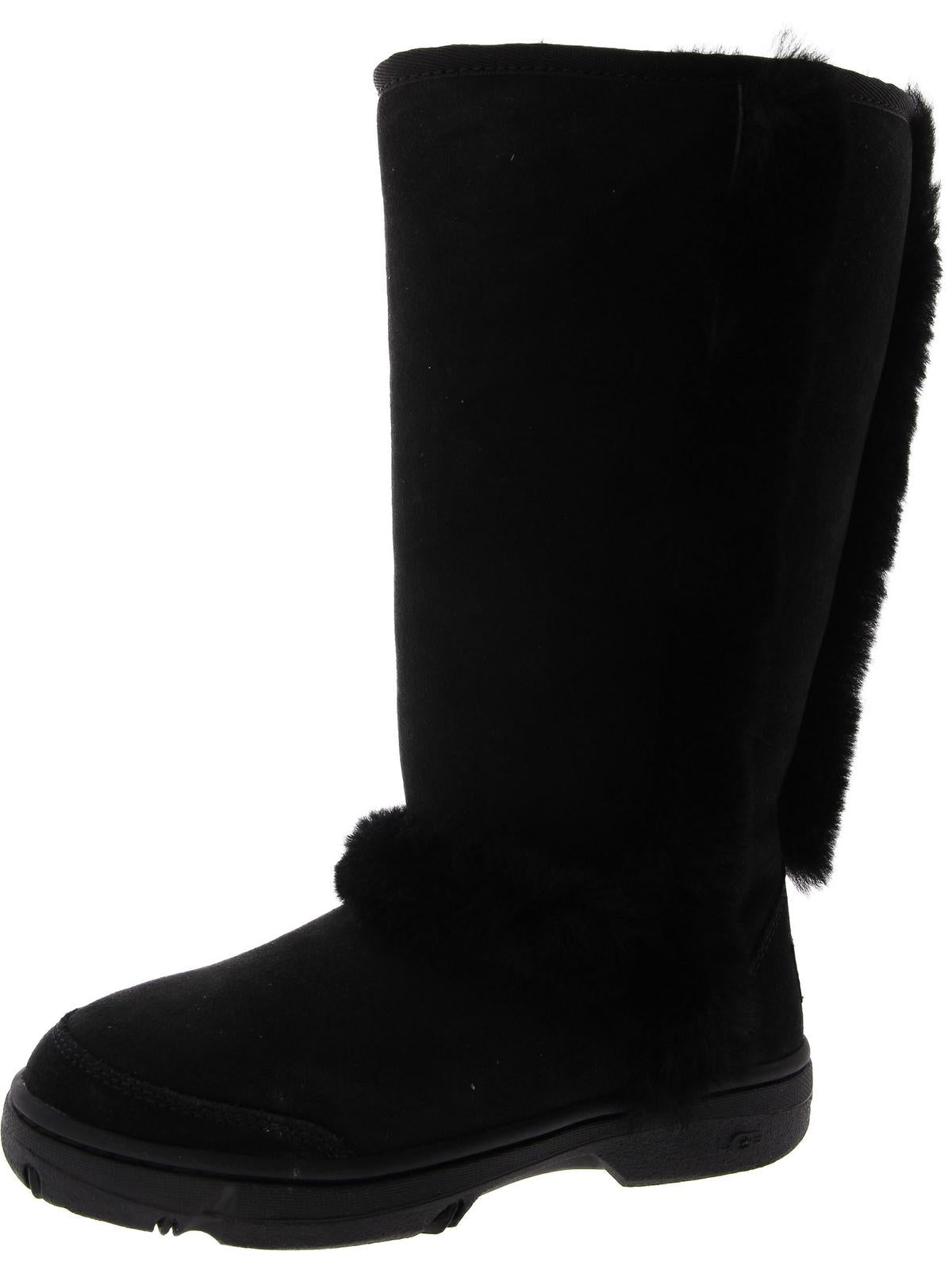 Sunburst Womens Suede Tall Shearling Boots