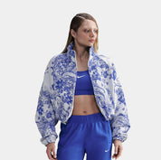 NSW Oversized Jacquard Womens Track Jacket (White/Hyper Royal)