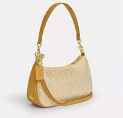 Coach Teri Shoulder/Crossbody Bag with Crystal In Gold