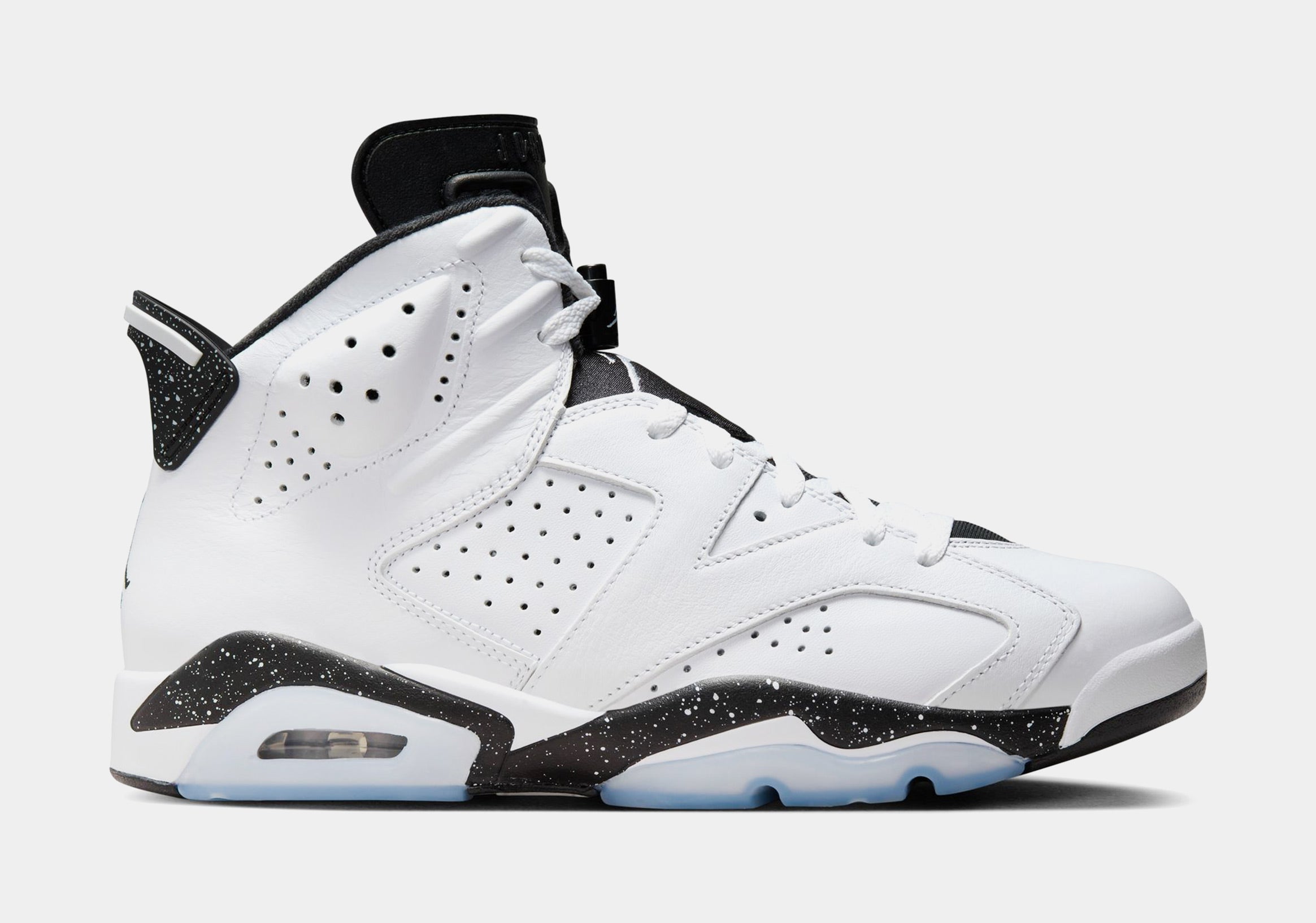 Air Jordan 6 Retro White & Black Mens Lifestyle Shoes (White/Black)