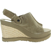 Womens Adjustable Suede Wedge Sandals