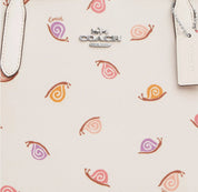 Coach Small City Tote With Snail Print